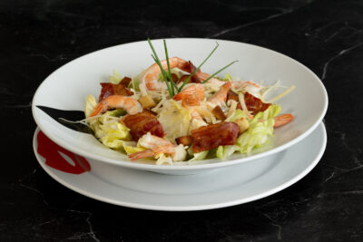 Ensalada césar camarones